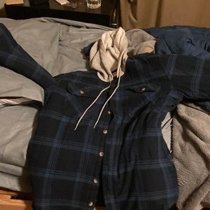 Wrangler flannel lined jacket with hood. Brand new without tags